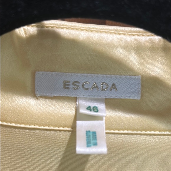 Escada Elegant Yellow Women's Top. Worn once size 46/ L-XL - Picture 2 of 6